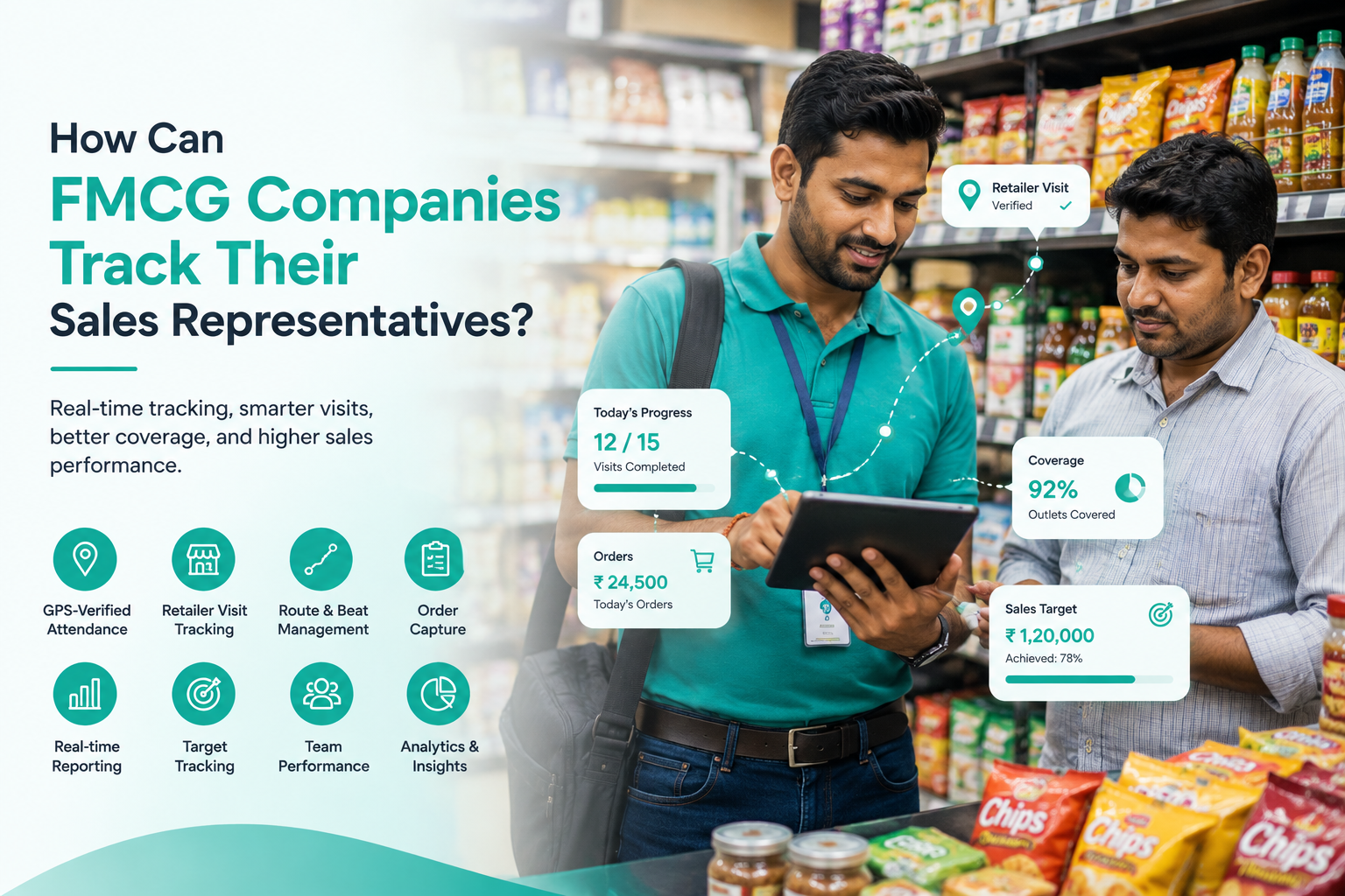 How Can FMCG Companies Track Their Sales Representatives?