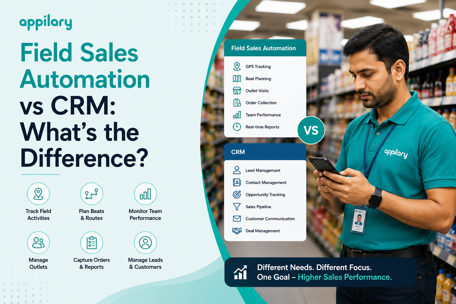 Field Sales Automation vs CRM: What's the Difference?